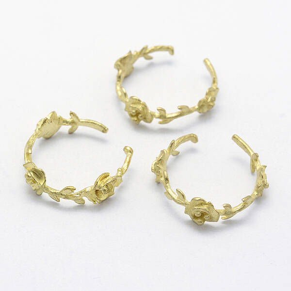 Brass Cuff Finger Ring Settings