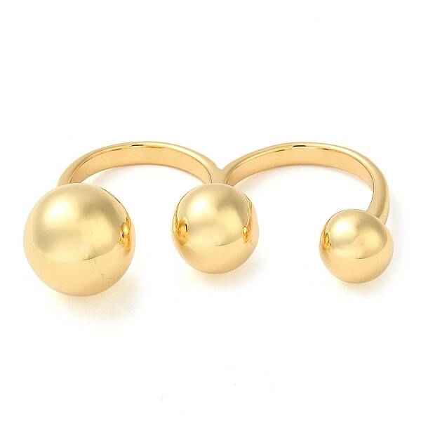 Brass Double Finger Rings