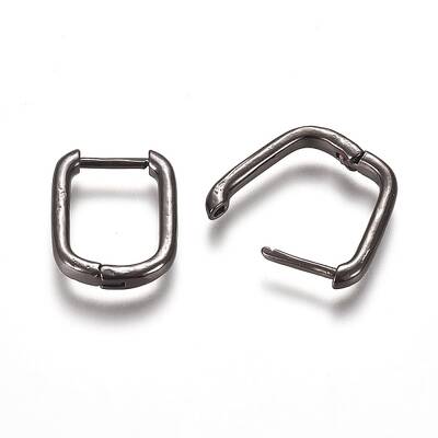 Brass Huggie Hoop Earrings