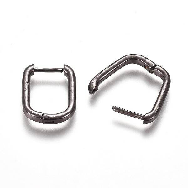Brass Huggie Hoop Earrings