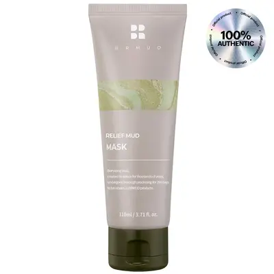BRMUD Celeb's Choice Mask | Relief Mud Mask | Moisturizing Pore Cleanser Korean Mask w/ 91.8% Nature-Derived Ingredients | Ge...