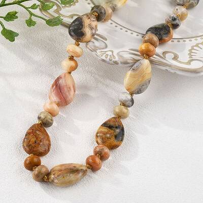 Natural Crazy Agate Beaded Necklaces