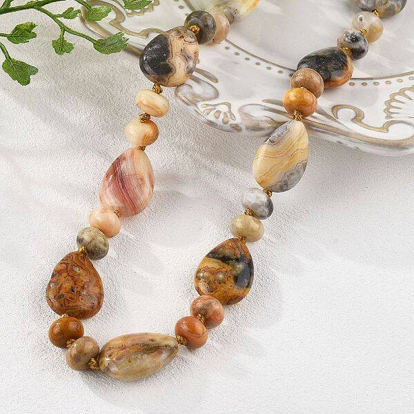 Natural Crazy Agate Beaded Necklaces