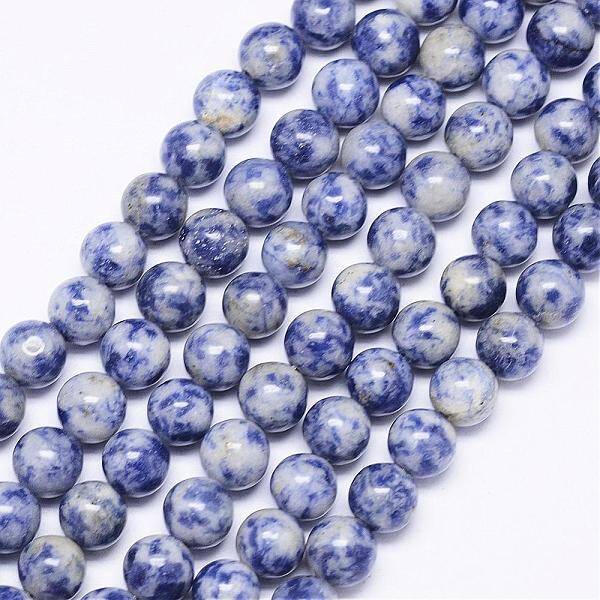 Natural Blue Spot Jasper Bead Strands