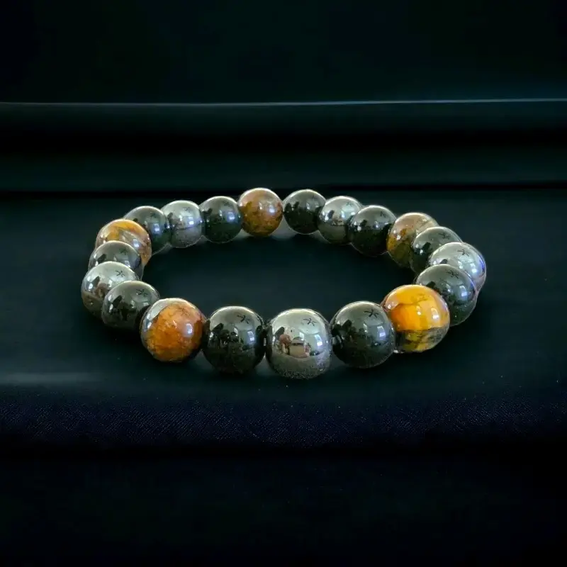 Tiger Eye Triple Protection Bracelet Unisex Natural Stones Courage Energy Protection for Adults & Youth Spiritual Growth & Pr...