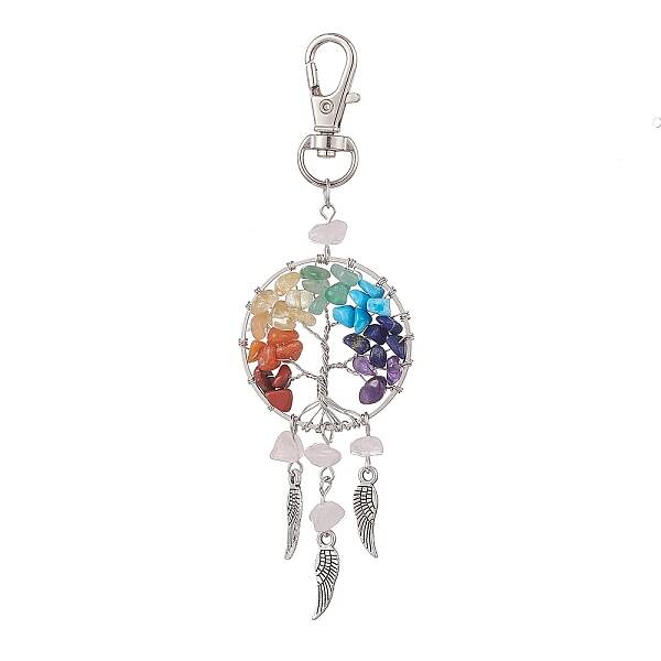 Woven Net/Web with Wing Pendant Decorations