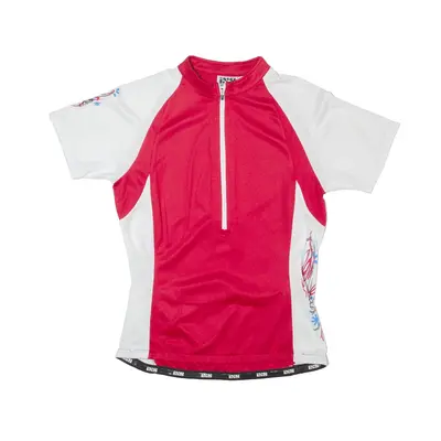 IXS Cycling Mens Jersey Red 1/2 Zip S