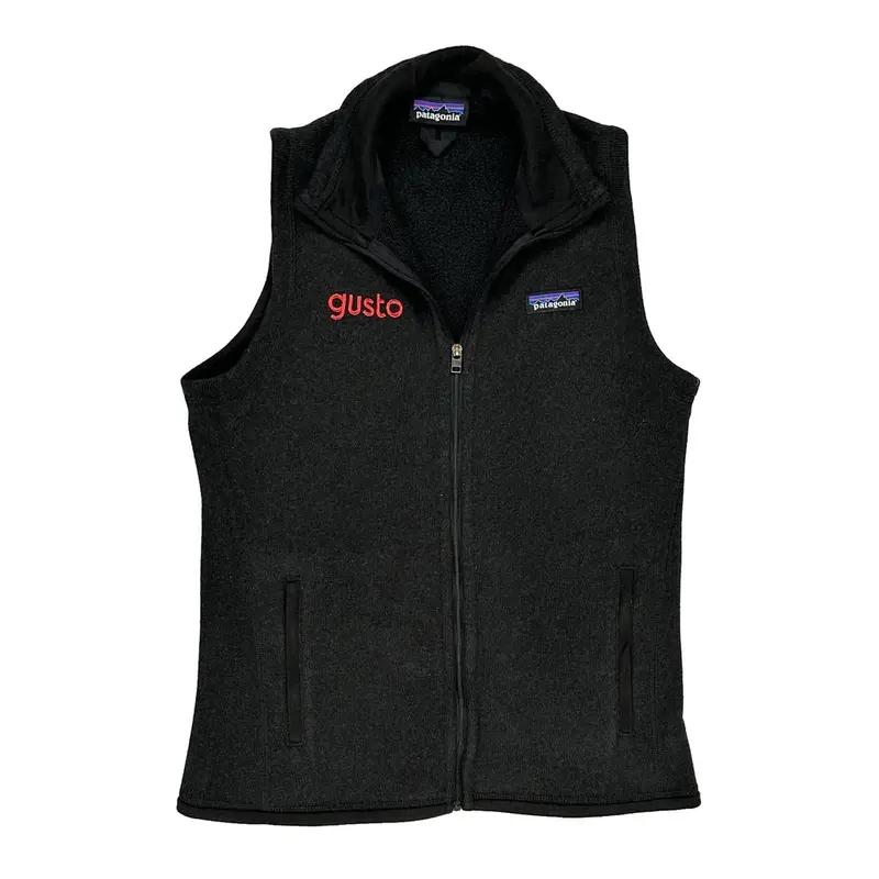Gusto Patagonia Fleece Gilet - Medium Black Polyester | Size: medium