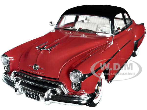 1950 Oldsmobile Rocket 88 Chariot Red with Black Top and Red and White Interior \