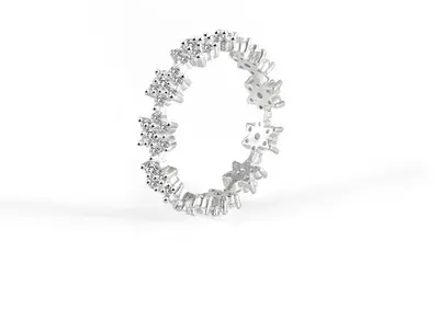 Beneto Delicate Silver Ring with Zirconia AGG499 - Circuit: 56 mm