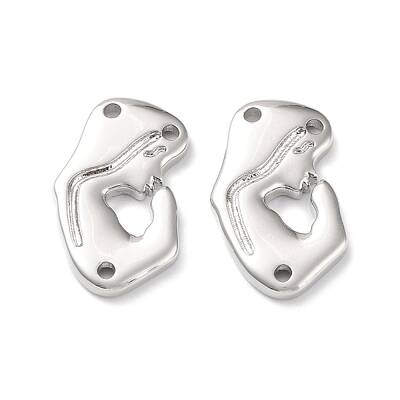 Rack Plating Eco-Friendly Brass Connector Charms