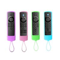 Glow in The Dark Silicone Remote Control Cover, 1 Count Luminous Remote Case with Lanyard, Multifunctional Storage Bag, Dustp...