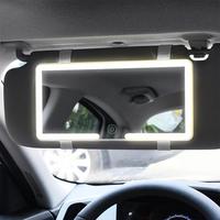 Car Sun Visor Makeup Mirror, LED Touch Screen Adjustable Brightness Auto Interior Makeup HD Mirror, Rechargeable Vanity Mirro...