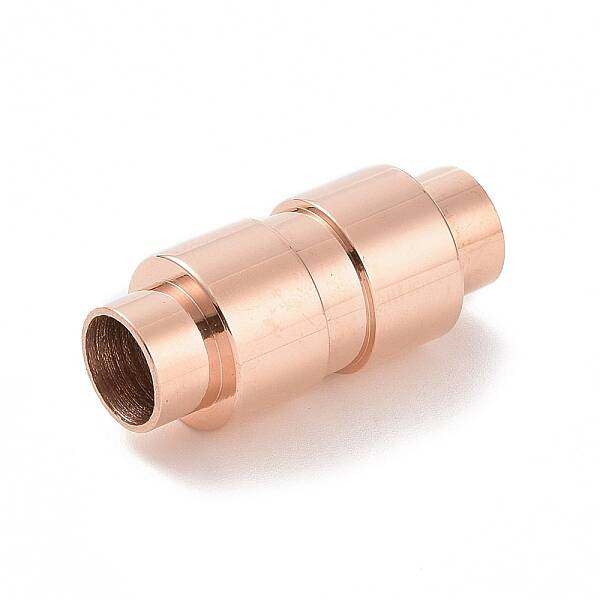 Ion Plating(IP) 304 Stainless Steel Magnetic Clasps with Glue-in Ends