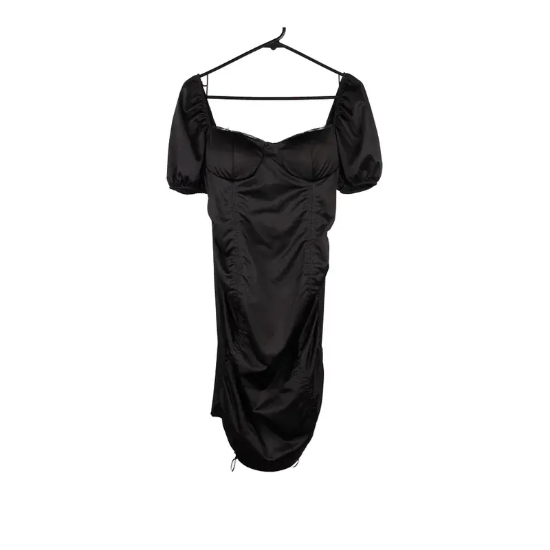 Unbranded Mini Dress - Small Black Polyester Blend