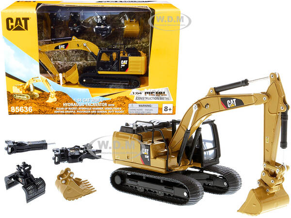 CAT Caterpillar 320F L Hydraulic Tracked Excavator with 5 Work Tools \