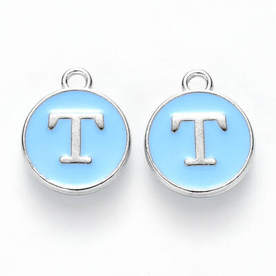 Platinum Plated Alloy Enamel Charms