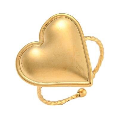 304 Stainless Steel Open Cuff Rings for Women