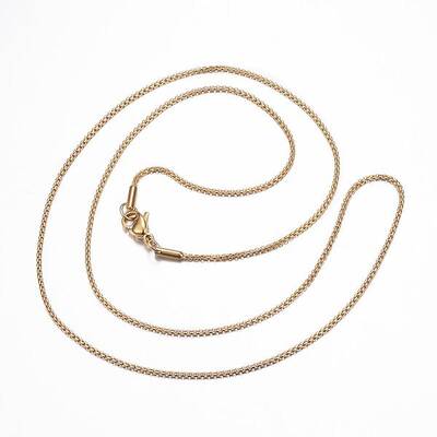 304 Stainless Steel Box Chain Necklaces