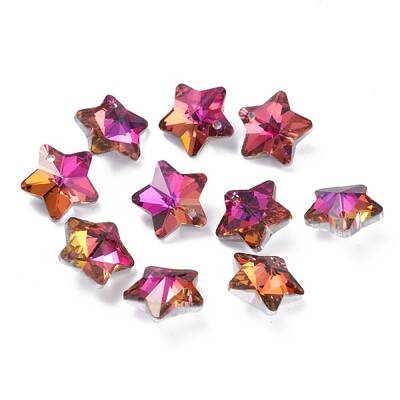 Electroplate Glass Charms