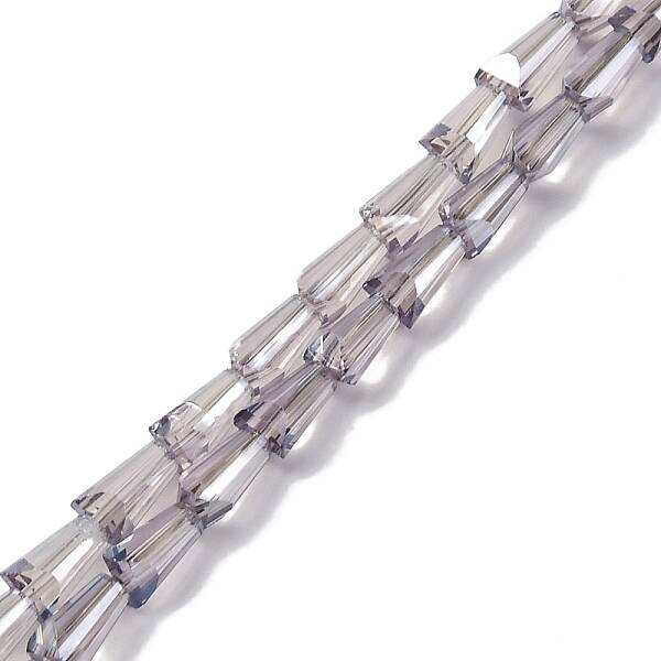 Transparent Electroplate Glass Beads Strands