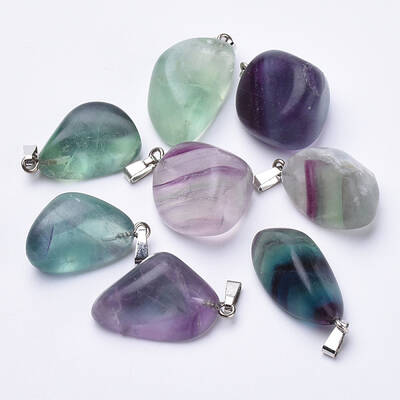 Natural Fluorite Pendants