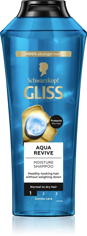 Schwarzkopf Gliss Aqua Revive shampoo for normal and dry hair 400 ml