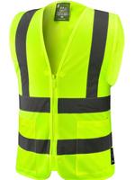 Crew Yellow High Visibility Safety Vest With 2 Pockets
