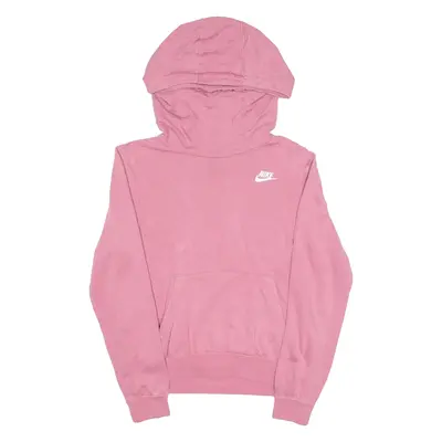 NIKE Womens Pink Hoodie S