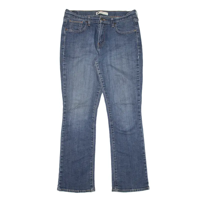 LEVI'S 515 Jeans Blue Denim Regular Bootcut Stone Wash Womens W30 L32