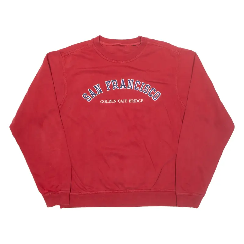 San Francisco Mens Sweatshirt Red USA L