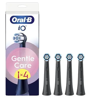 Oral B Io Gentle Care Testine Nere 4 Pezzi