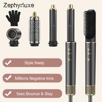 Zephyrluxe 5 in 1 Air Styler Automatic Hair Curling Iron with Detachable Brush Head,Blow-Dry,Straightening Wrap,Mother's Day ...
