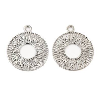 Long-Lasting Plated Brass Filigree Charms