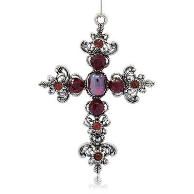 Antique Silver Alloy Latin Cross Pendants
