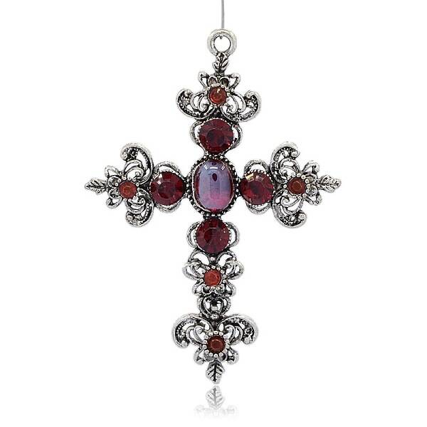 Antique Silver Alloy Latin Cross Pendants