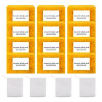 Natural Lemon Turmeric Kojic Acid Soap — Handmade Organic Brightening Body Wash & Foaming Bar for Glowing, Even-Toned Skin ...