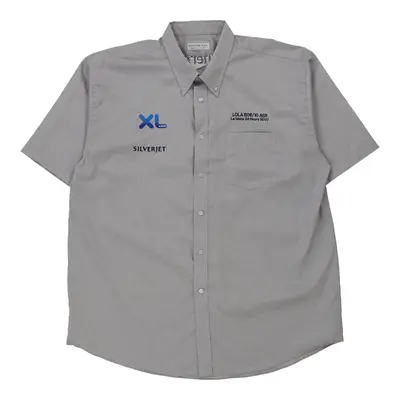 Le Mans 24Hrs 2007 Size 19 Kustom Kit Short Sleeve Shirt - 3XL Grey Cotton