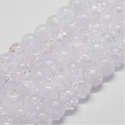 Natural Crackle Quartz Beads Strands