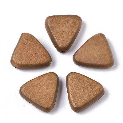 Painted Natural Wood Beads