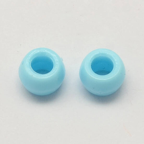 Opaque Acrylic European Beads