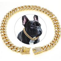 Rhinestone Decorated Dog Chain, 1 Count Pet Harnesses Necklace Collars with Secure Buckle, Fashionable Pet Accessories for S...