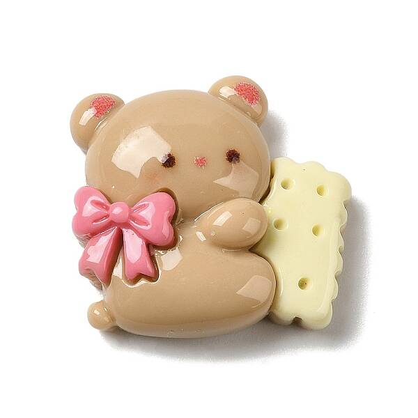 Opaque Resin Cartoon Bear Decoden Cabochons