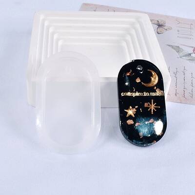 Oval Pendant Food Grade Silicone Molds