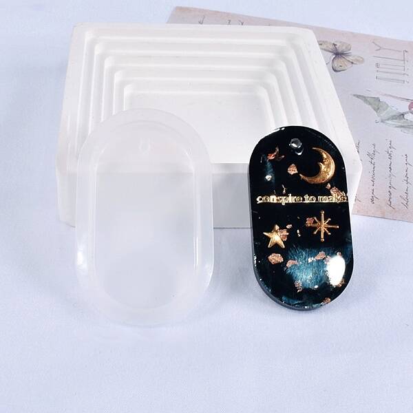 Oval Pendant Food Grade Silicone Molds