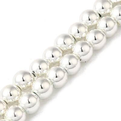 Electroplated Synthetic Magnetic Hematite Beads Strands