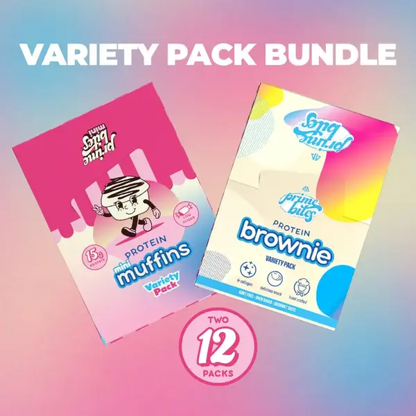 Prime Bites Variety Pack Bundle - High Protein Mini Muffins and Brownie Bundle