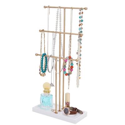 3-Tier Iron T-Bar Jewelry Display Risers