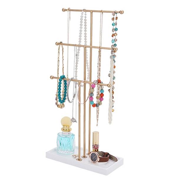 3-Tier Iron T-Bar Jewelry Display Risers