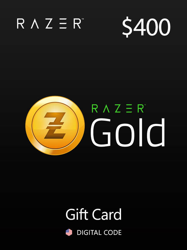Razer Gold Gift Card 400 USD USA | Razer